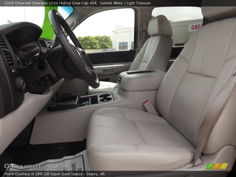 Summit White / Light Titanium 2009 Chevrolet Silverado 1500 Hybrid Crew Cab 4x4