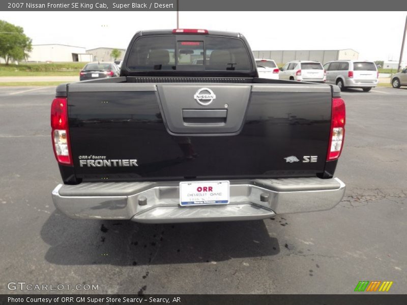 Super Black / Desert 2007 Nissan Frontier SE King Cab