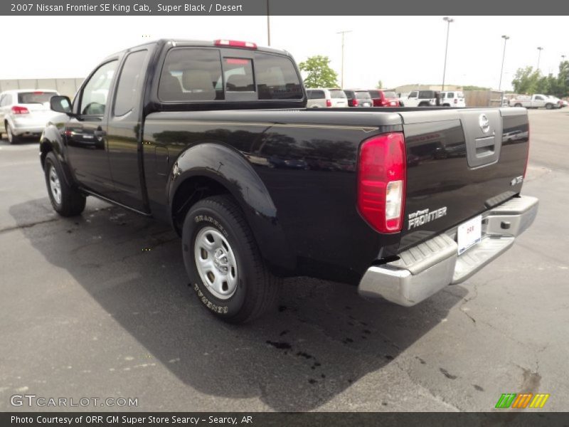 Super Black / Desert 2007 Nissan Frontier SE King Cab