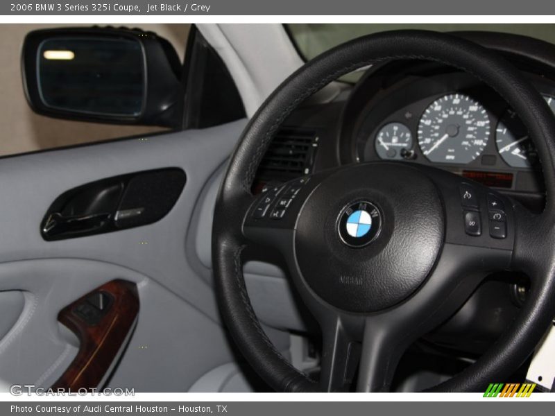 Jet Black / Grey 2006 BMW 3 Series 325i Coupe