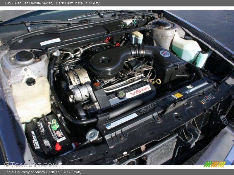 Dark Plum Metallic / Gray 1992 Cadillac DeVille Sedan