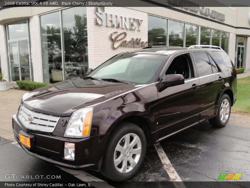 Black Cherry / Ebony/Ebony 2008 Cadillac SRX 4 V8 AWD