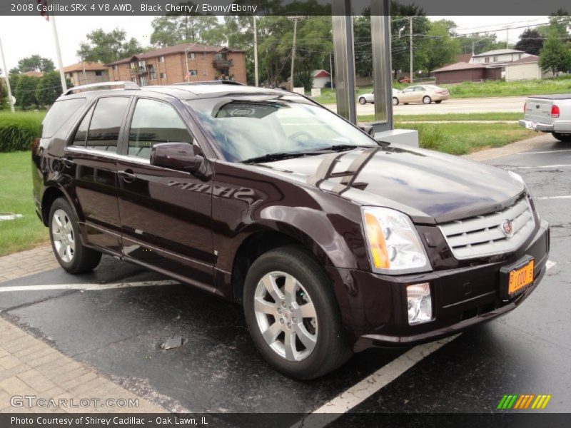 Black Cherry / Ebony/Ebony 2008 Cadillac SRX 4 V8 AWD