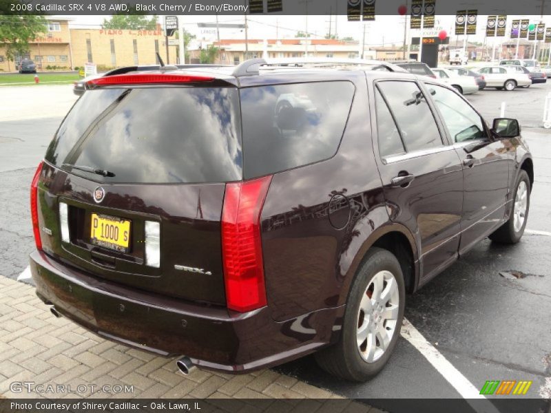 Black Cherry / Ebony/Ebony 2008 Cadillac SRX 4 V8 AWD