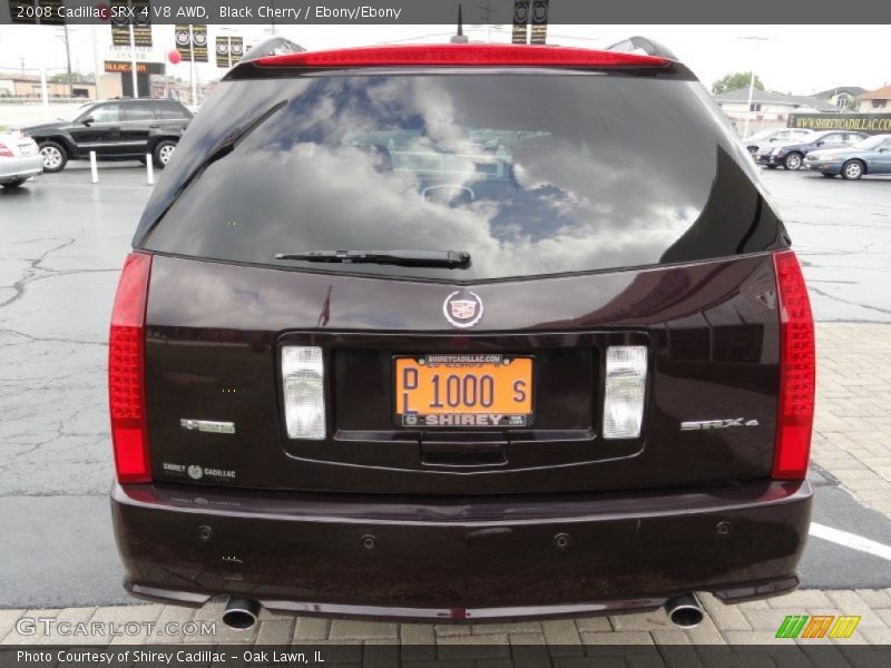 Black Cherry / Ebony/Ebony 2008 Cadillac SRX 4 V8 AWD
