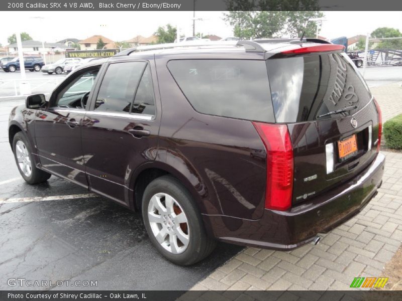 Black Cherry / Ebony/Ebony 2008 Cadillac SRX 4 V8 AWD