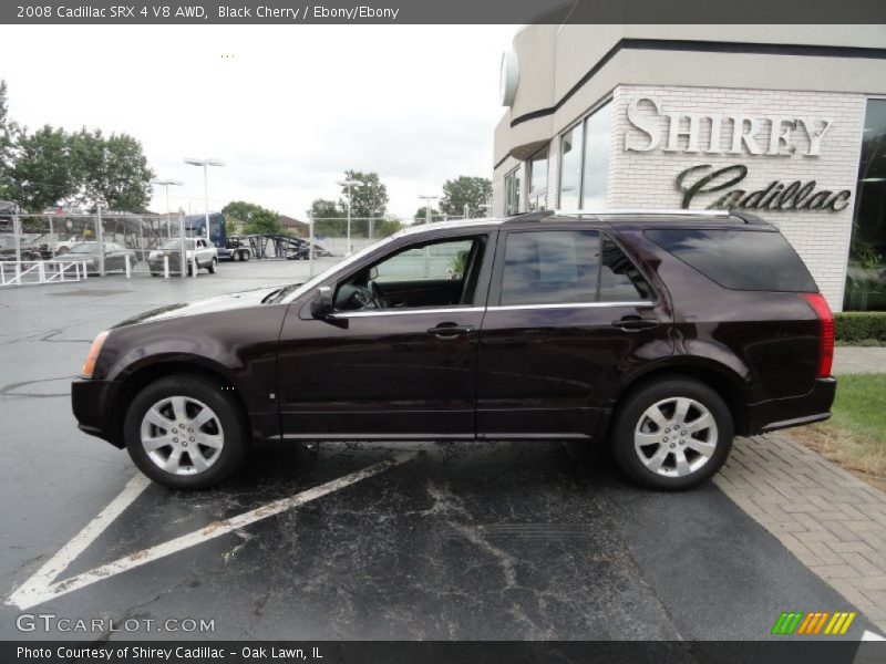 Black Cherry / Ebony/Ebony 2008 Cadillac SRX 4 V8 AWD
