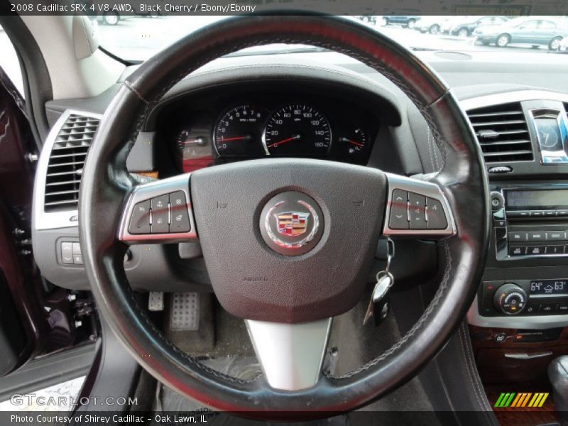 Black Cherry / Ebony/Ebony 2008 Cadillac SRX 4 V8 AWD