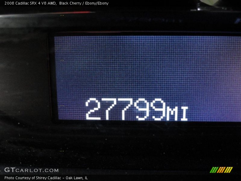 Black Cherry / Ebony/Ebony 2008 Cadillac SRX 4 V8 AWD