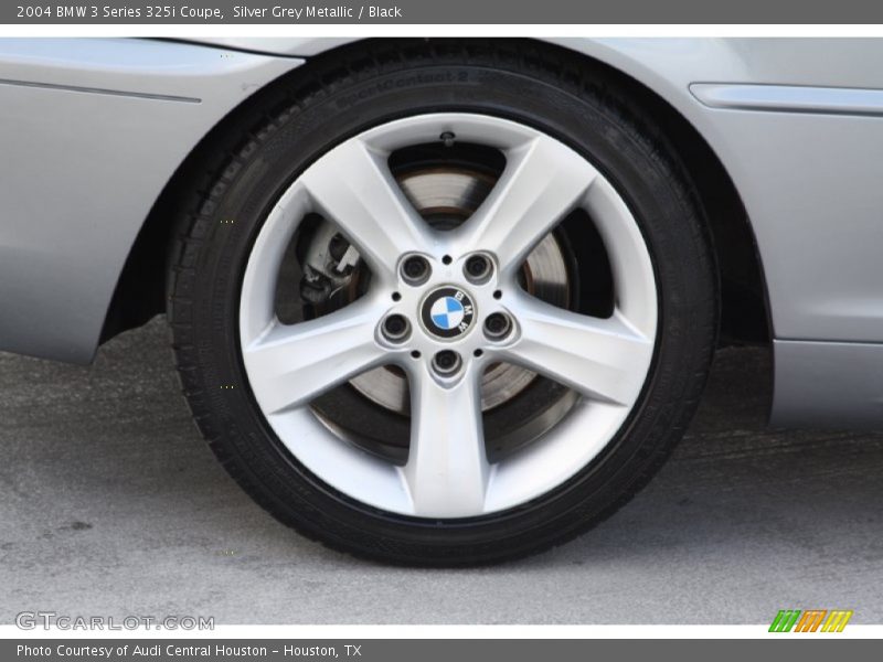 Silver Grey Metallic / Black 2004 BMW 3 Series 325i Coupe