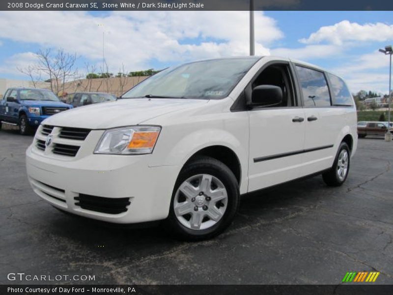 Stone White / Dark Slate/Light Shale 2008 Dodge Grand Caravan SE