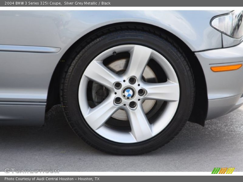 Silver Grey Metallic / Black 2004 BMW 3 Series 325i Coupe