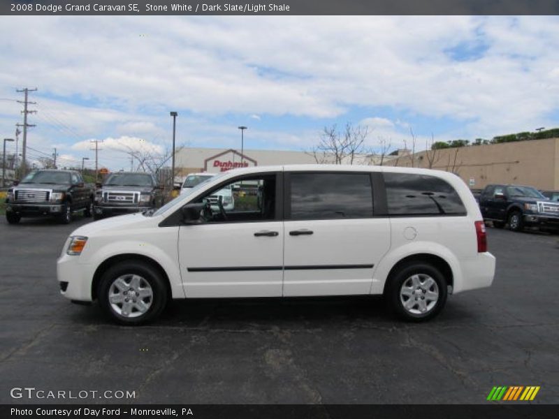Stone White / Dark Slate/Light Shale 2008 Dodge Grand Caravan SE