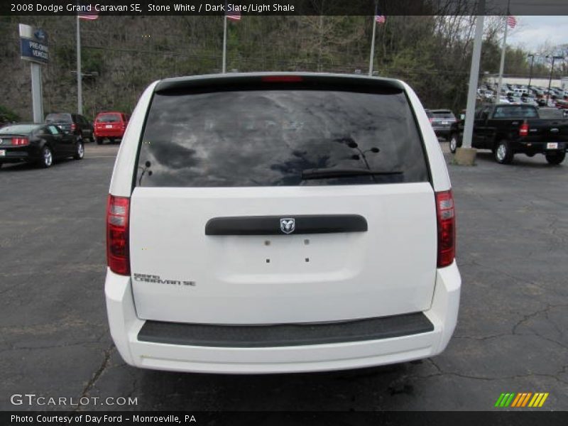 Stone White / Dark Slate/Light Shale 2008 Dodge Grand Caravan SE