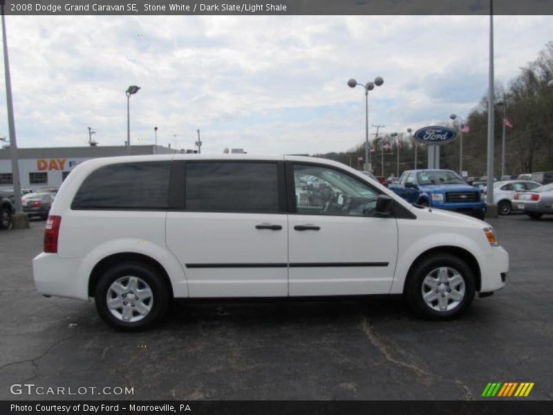 Stone White / Dark Slate/Light Shale 2008 Dodge Grand Caravan SE