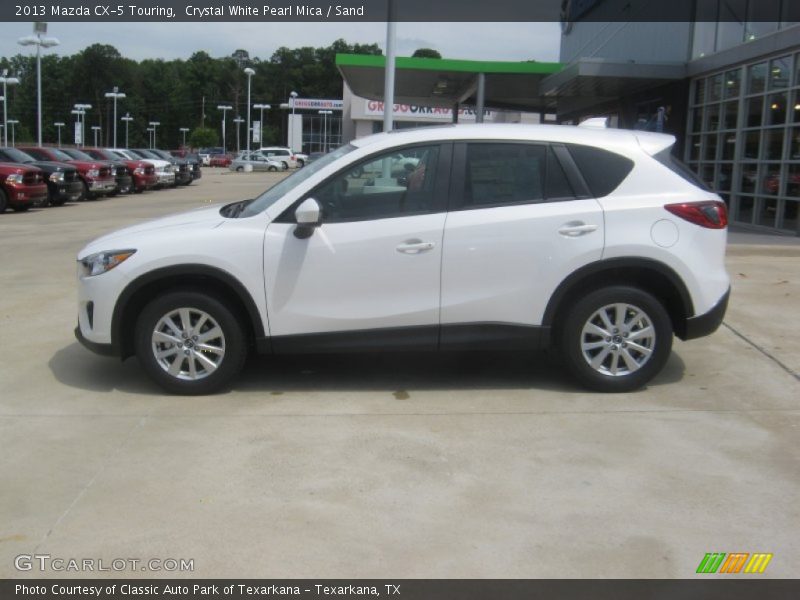 Crystal White Pearl Mica / Sand 2013 Mazda CX-5 Touring