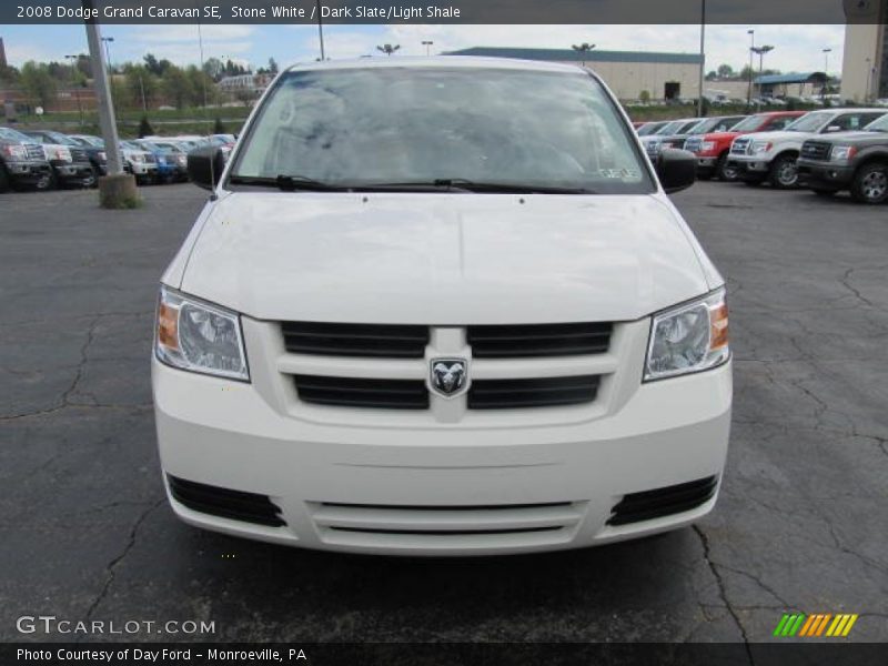 Stone White / Dark Slate/Light Shale 2008 Dodge Grand Caravan SE