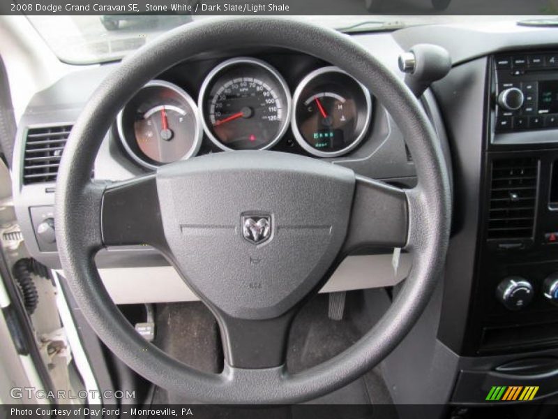 Stone White / Dark Slate/Light Shale 2008 Dodge Grand Caravan SE