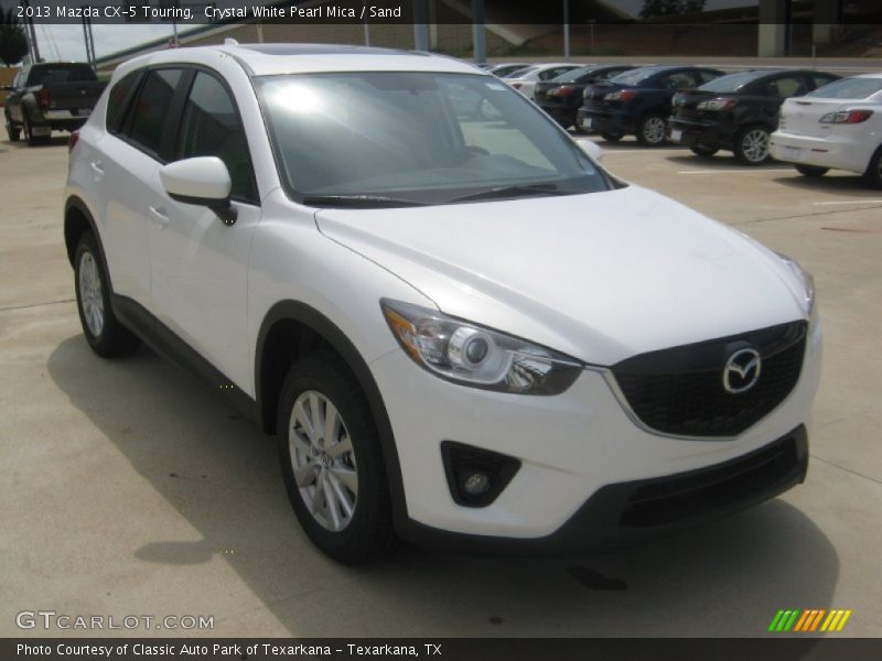 Crystal White Pearl Mica / Sand 2013 Mazda CX-5 Touring