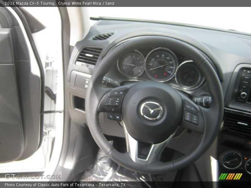 Crystal White Pearl Mica / Sand 2013 Mazda CX-5 Touring