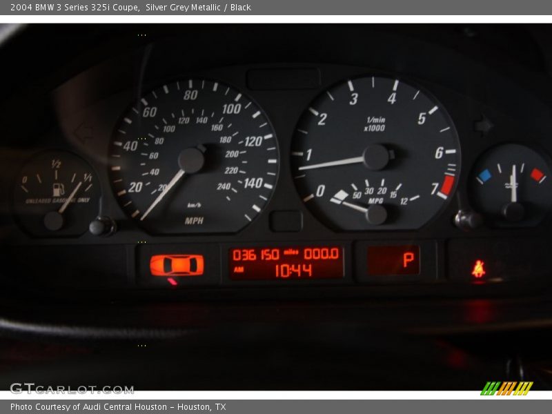 Silver Grey Metallic / Black 2004 BMW 3 Series 325i Coupe