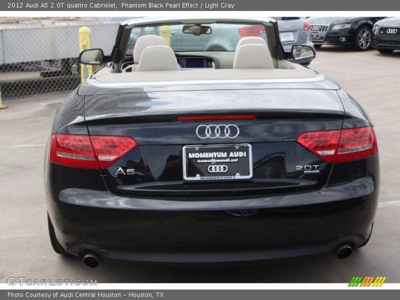 Phantom Black Pearl Effect / Light Gray 2012 Audi A5 2.0T quattro Cabriolet