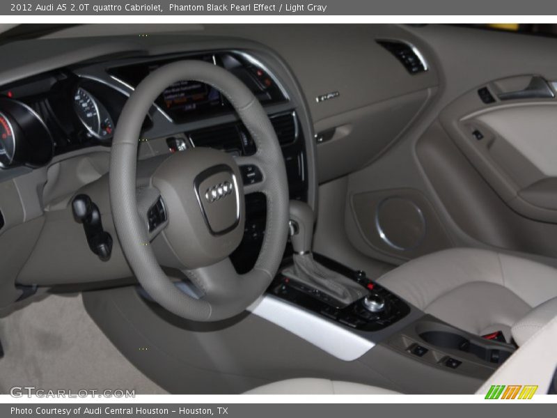 Phantom Black Pearl Effect / Light Gray 2012 Audi A5 2.0T quattro Cabriolet