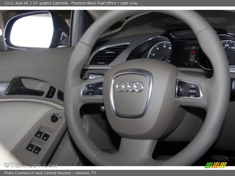 Phantom Black Pearl Effect / Light Gray 2012 Audi A5 2.0T quattro Cabriolet