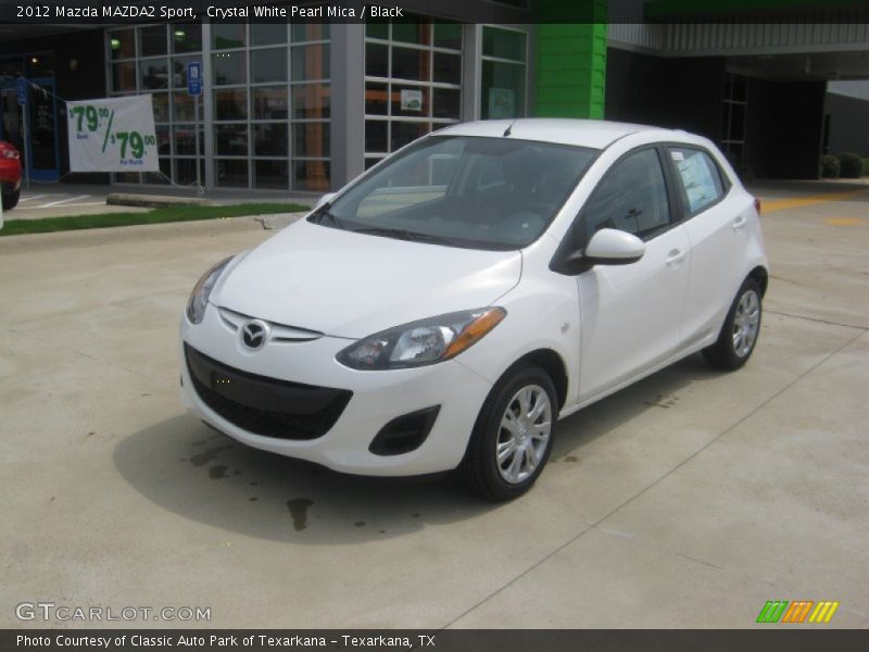 Crystal White Pearl Mica / Black 2012 Mazda MAZDA2 Sport