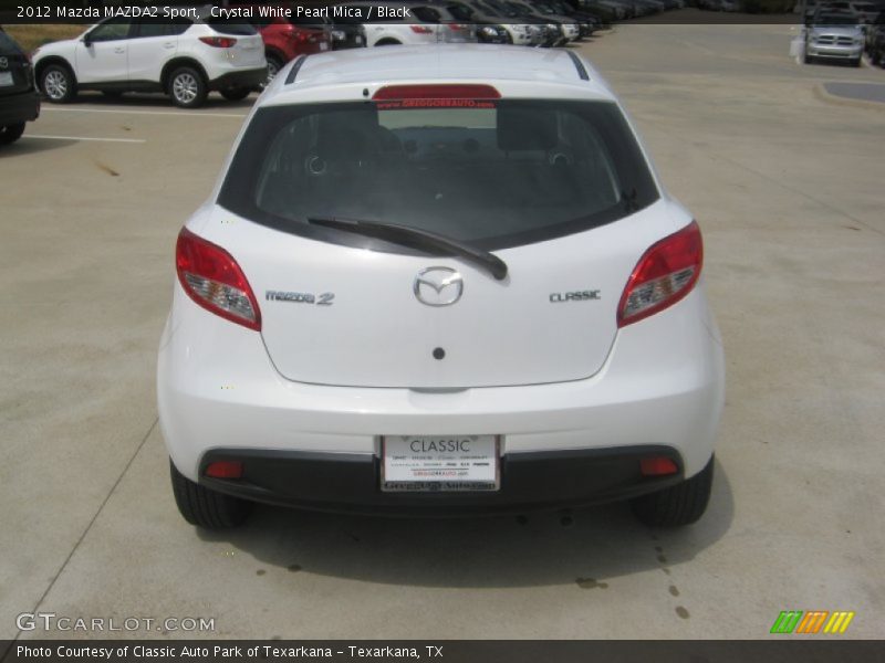 Crystal White Pearl Mica / Black 2012 Mazda MAZDA2 Sport