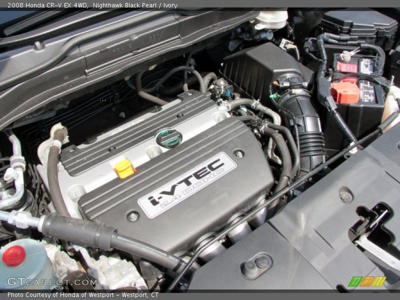 Nighthawk Black Pearl / Ivory 2008 Honda CR-V EX 4WD