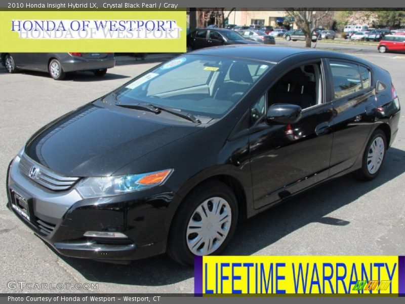 Crystal Black Pearl / Gray 2010 Honda Insight Hybrid LX