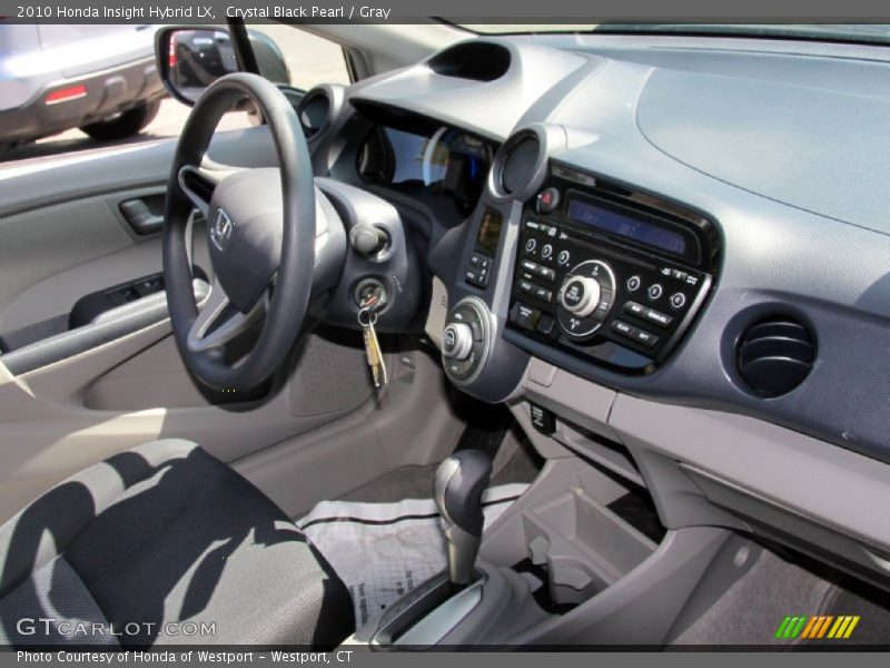 Crystal Black Pearl / Gray 2010 Honda Insight Hybrid LX