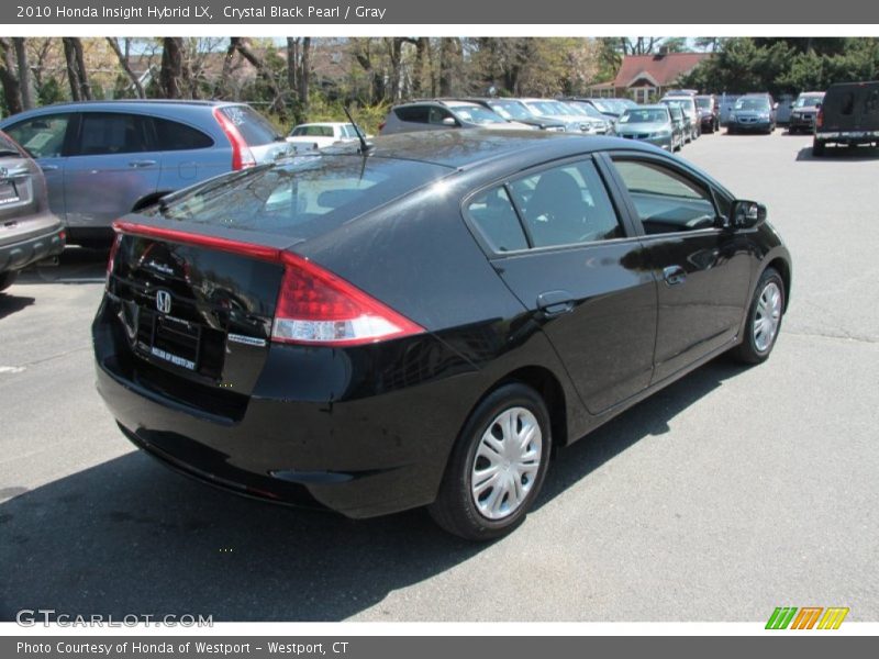 Crystal Black Pearl / Gray 2010 Honda Insight Hybrid LX