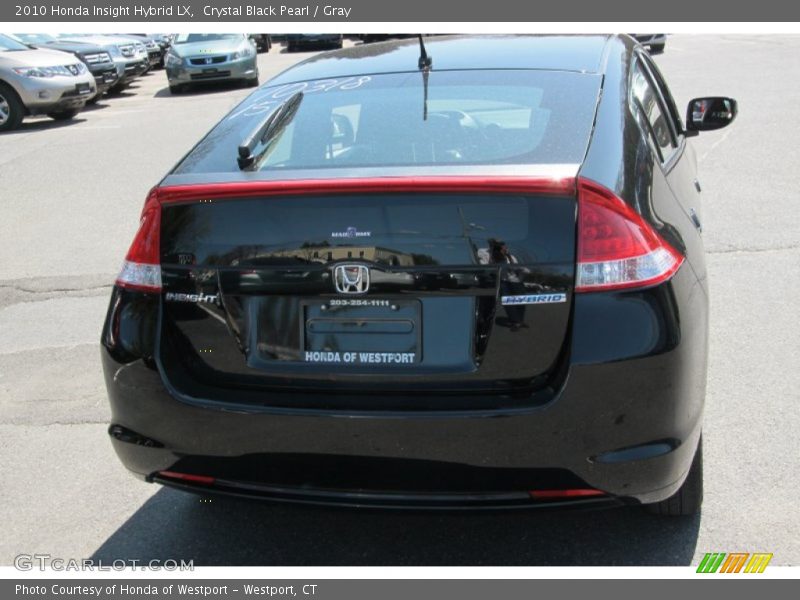 Crystal Black Pearl / Gray 2010 Honda Insight Hybrid LX