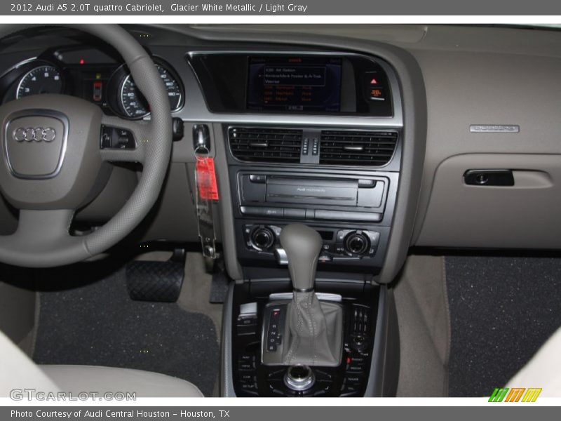 Glacier White Metallic / Light Gray 2012 Audi A5 2.0T quattro Cabriolet