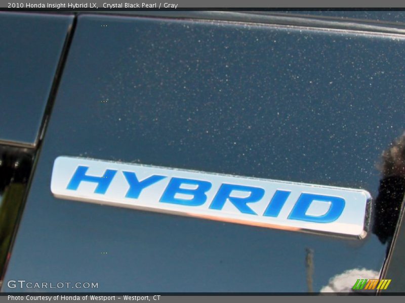 Crystal Black Pearl / Gray 2010 Honda Insight Hybrid LX