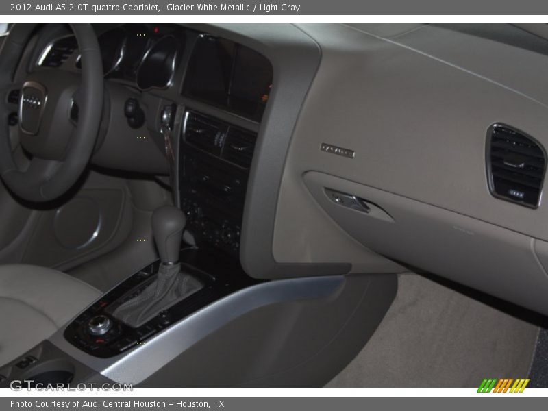 Glacier White Metallic / Light Gray 2012 Audi A5 2.0T quattro Cabriolet