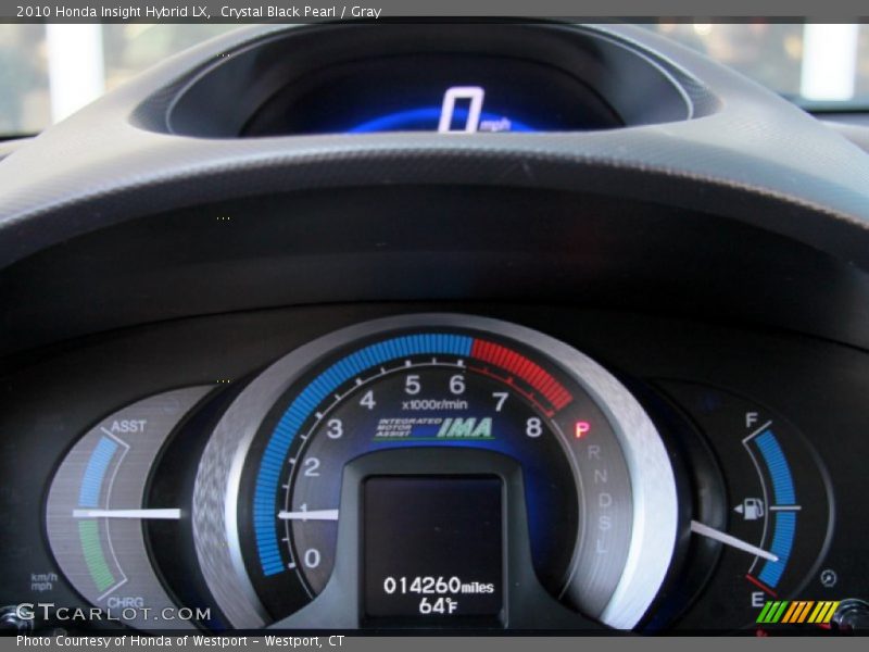 Crystal Black Pearl / Gray 2010 Honda Insight Hybrid LX