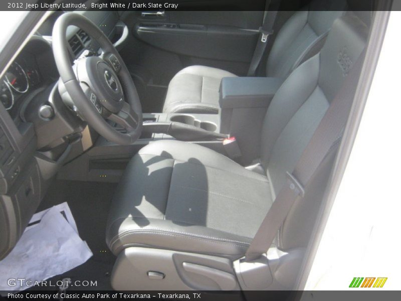 Bright White / Dark Slate Gray 2012 Jeep Liberty Latitude