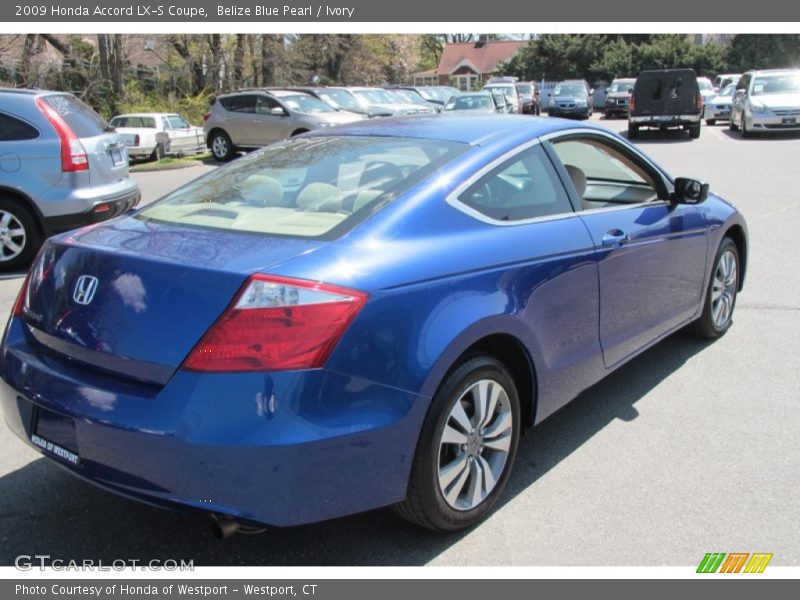 Belize Blue Pearl / Ivory 2009 Honda Accord LX-S Coupe