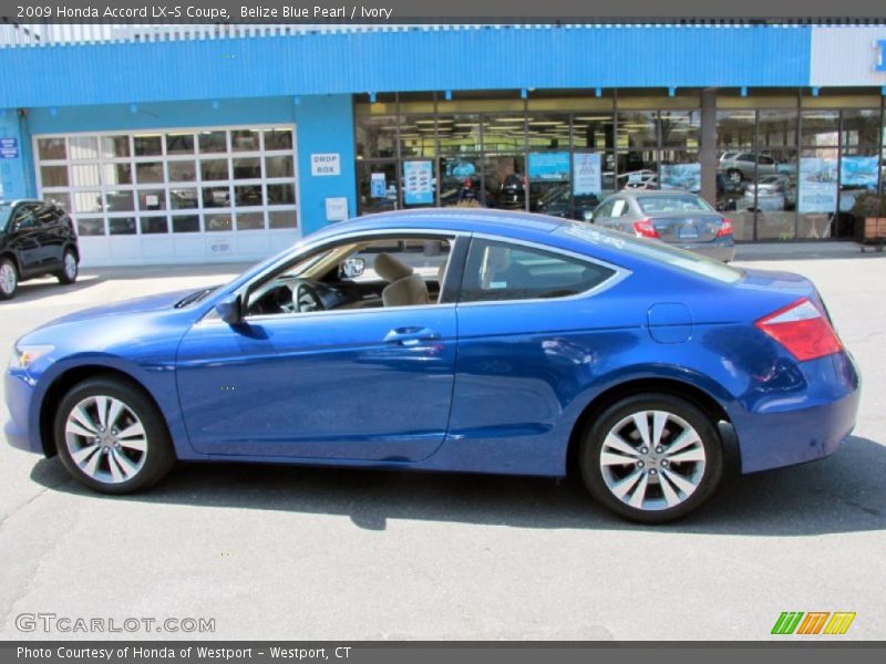 Belize Blue Pearl / Ivory 2009 Honda Accord LX-S Coupe
