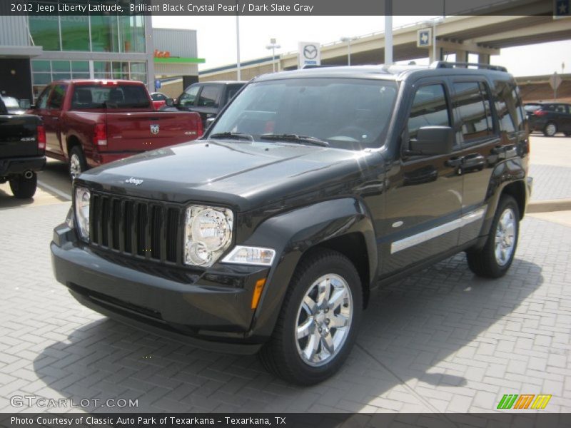 Brilliant Black Crystal Pearl / Dark Slate Gray 2012 Jeep Liberty Latitude