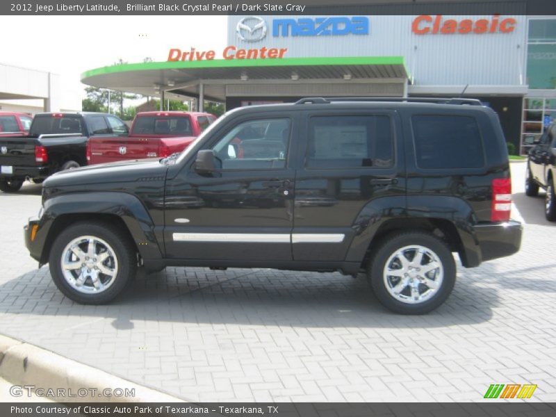 Brilliant Black Crystal Pearl / Dark Slate Gray 2012 Jeep Liberty Latitude