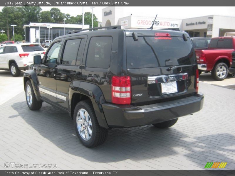 Brilliant Black Crystal Pearl / Dark Slate Gray 2012 Jeep Liberty Latitude