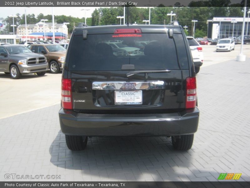 Brilliant Black Crystal Pearl / Dark Slate Gray 2012 Jeep Liberty Latitude
