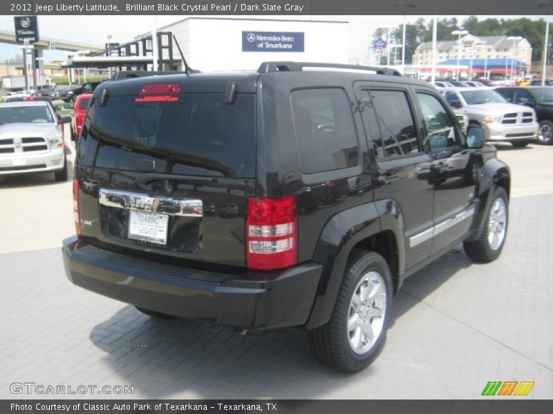 Brilliant Black Crystal Pearl / Dark Slate Gray 2012 Jeep Liberty Latitude
