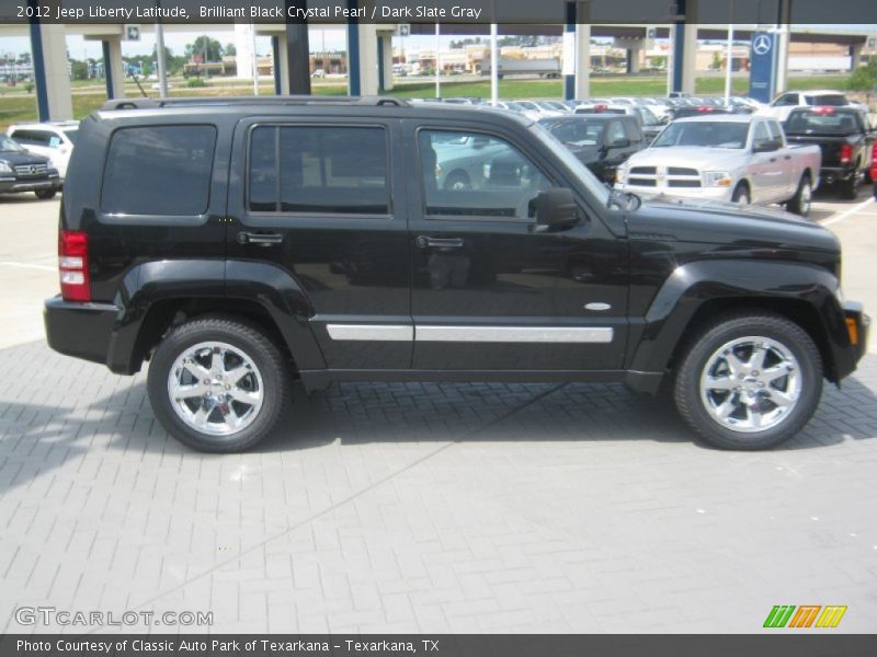 Brilliant Black Crystal Pearl / Dark Slate Gray 2012 Jeep Liberty Latitude