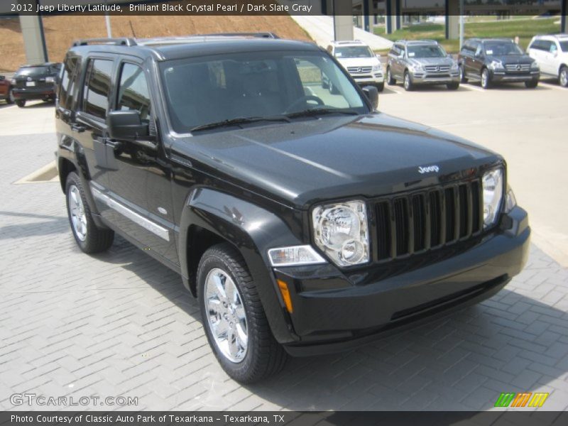 Brilliant Black Crystal Pearl / Dark Slate Gray 2012 Jeep Liberty Latitude