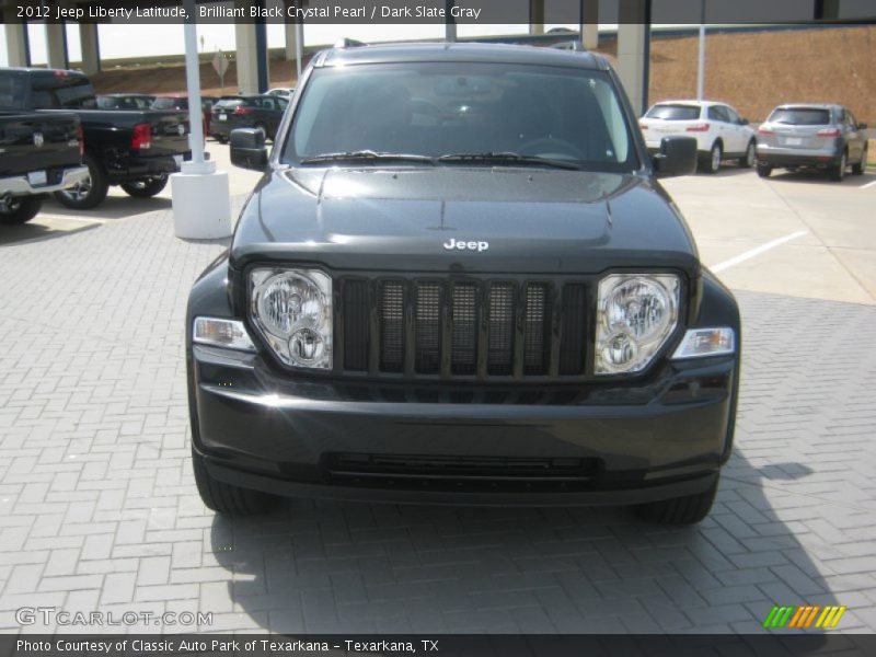 Brilliant Black Crystal Pearl / Dark Slate Gray 2012 Jeep Liberty Latitude